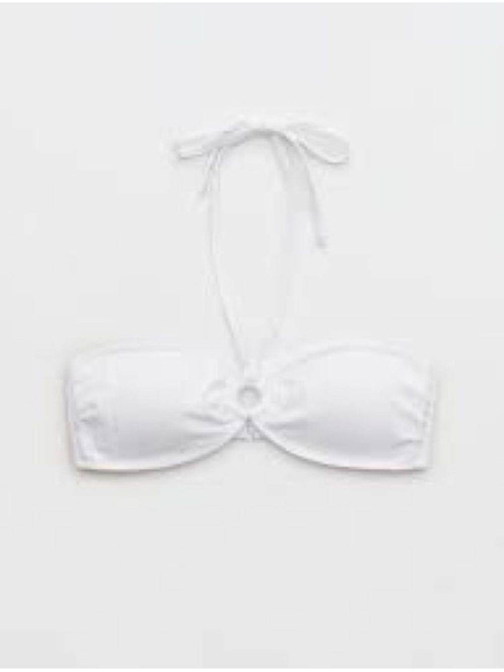 Aerie Wide Rib Halter Bandeau Ring Bikini Top
